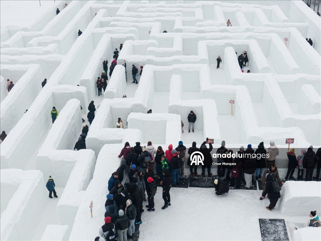 Крупнейший в Европе снежный лабиринт в Закопане принимает посетителей