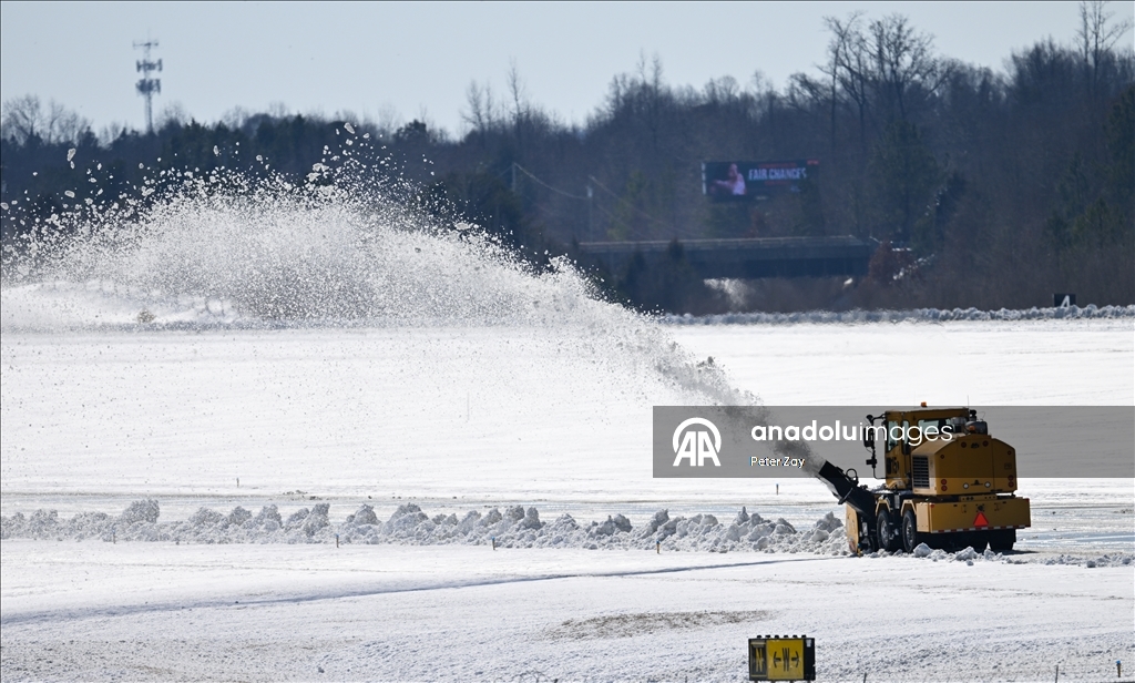 Зимний шторм Gianna накрыл город Шарлотт в США