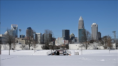ABD’de Gianna kış fırtınası Charlotte’u etkisi altına aldı