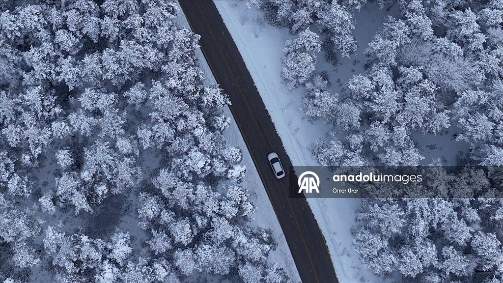 Topuk Yaylası, beyaza büründü