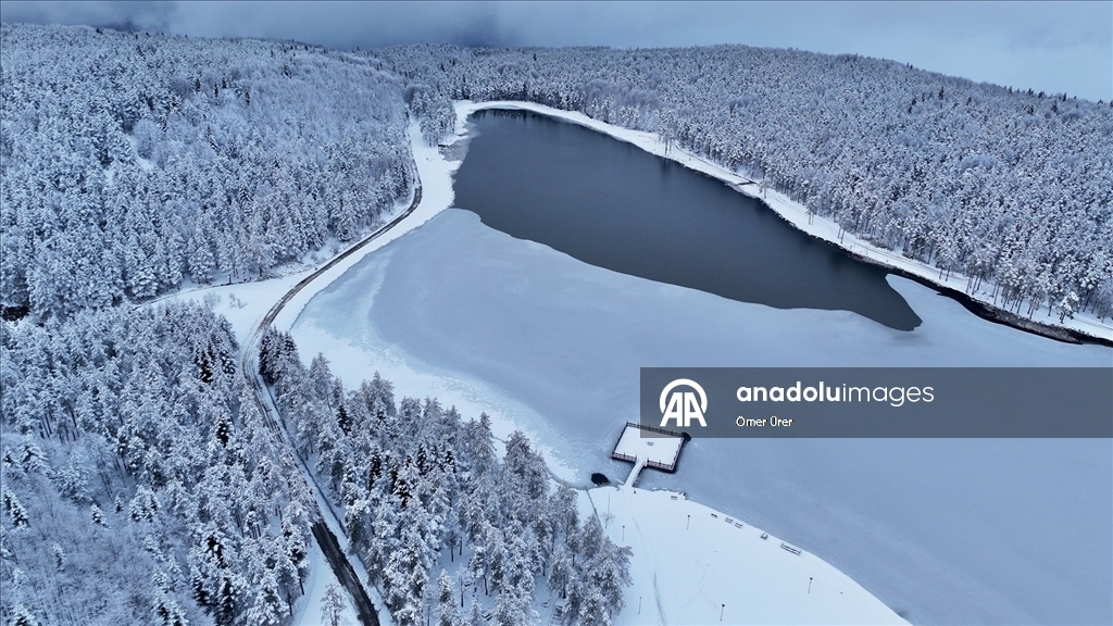 Topuk Yaylası, beyaza büründü