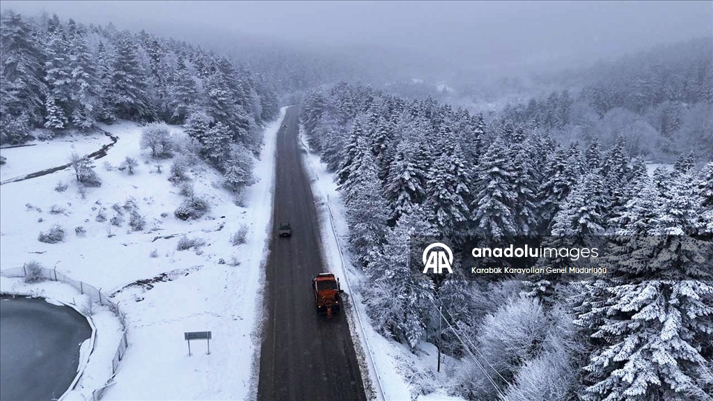 Karabük'te kar yağışı