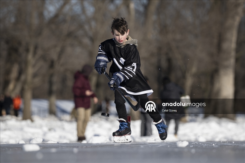 Аномальные морозы в Вашингтоне превратились в развлечение