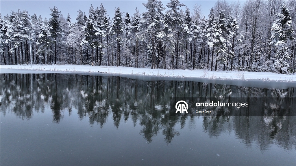 Topuk Yaylası, beyaza büründü