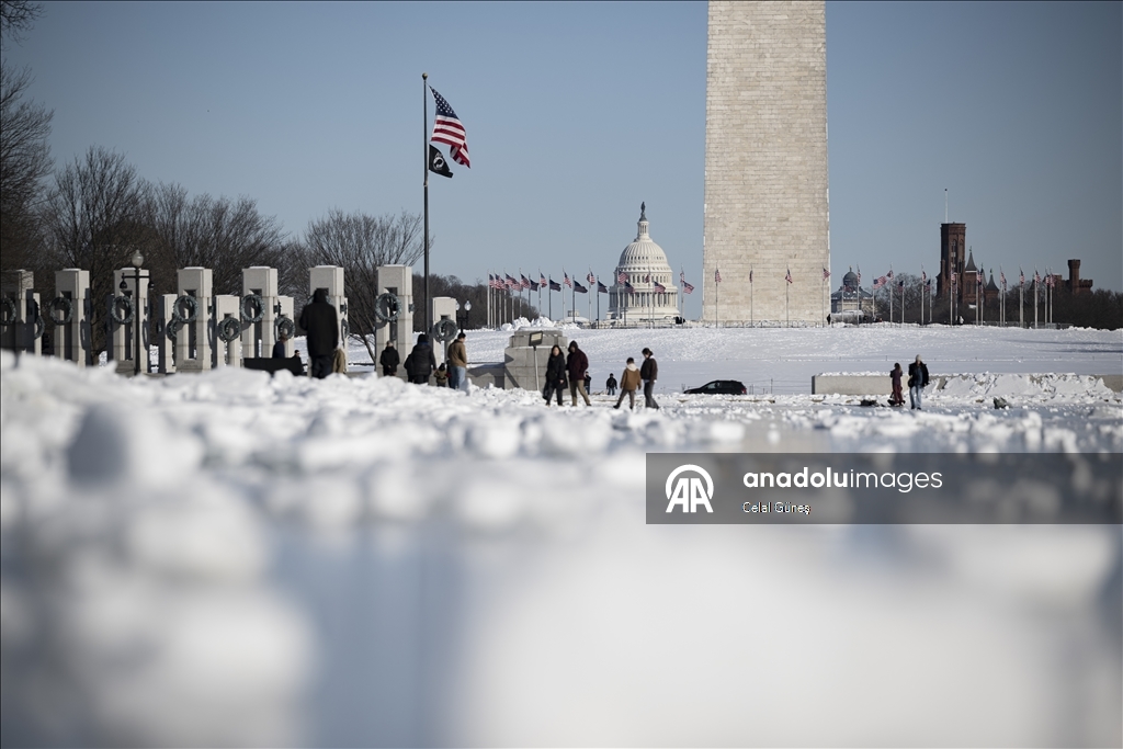 Аномальные морозы в Вашингтоне превратились в развлечение