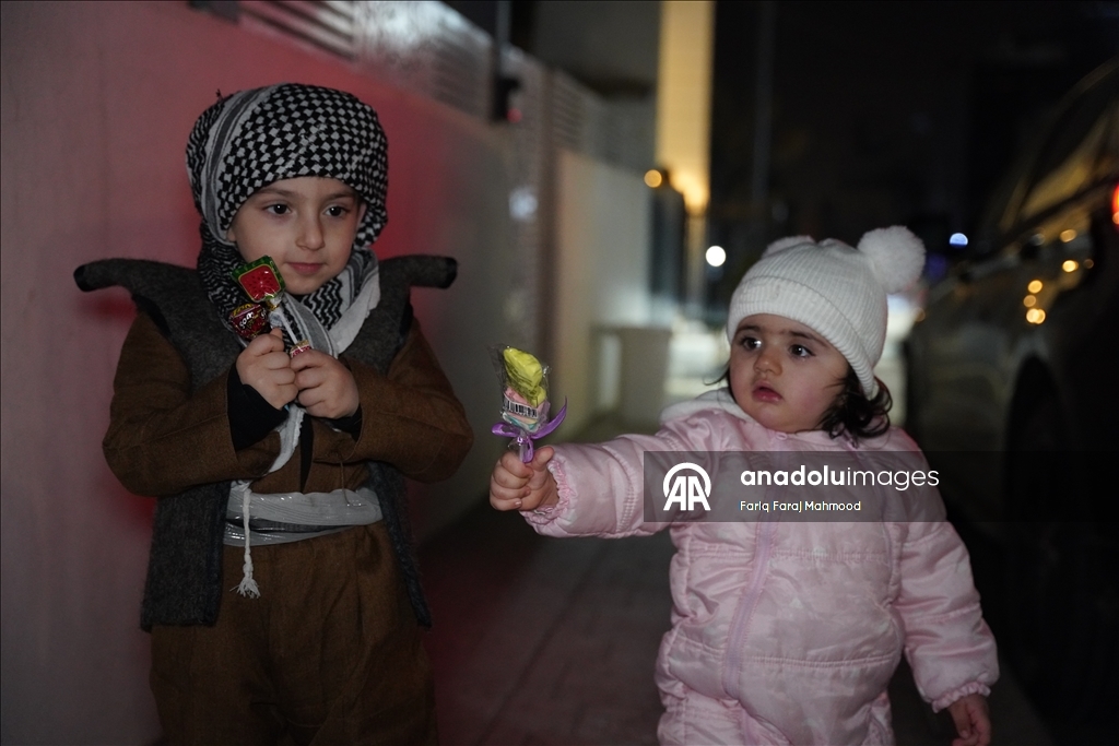 Ночь Бараат отметили в красочных традициях в иракском городе Сулеймания