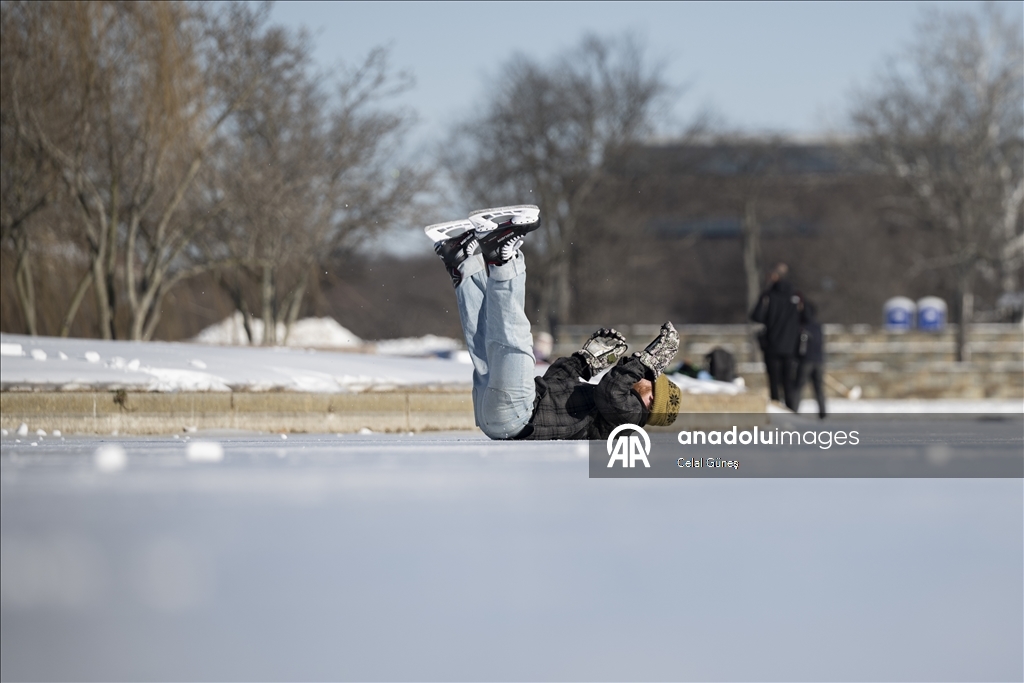 Аномальные морозы в Вашингтоне превратились в развлечение
