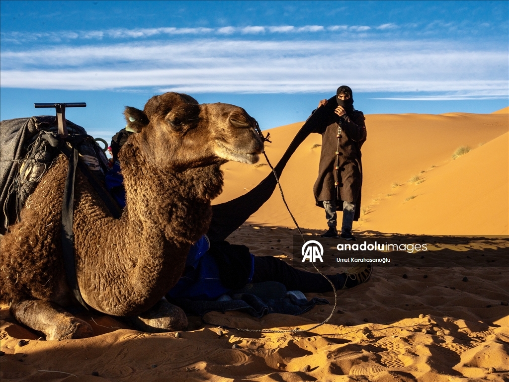 Fas’ta Erg Chebbi'de yaşam gün doğumuyla başlıyor