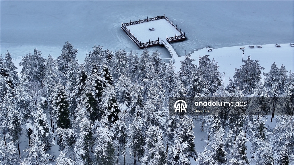 Topuk Yaylası, beyaza büründü