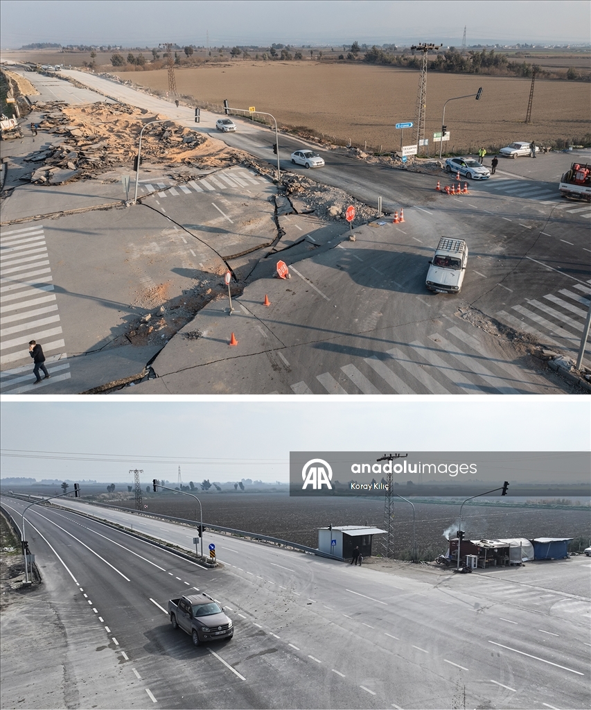 6 ŞUBAT DEPREMLERİNİN ÜÇÜNCÜ YILI - Depremlerin yıktığı Hatay'ın 3 yıl önceki hali ve yeniden inşası aynı karelerde