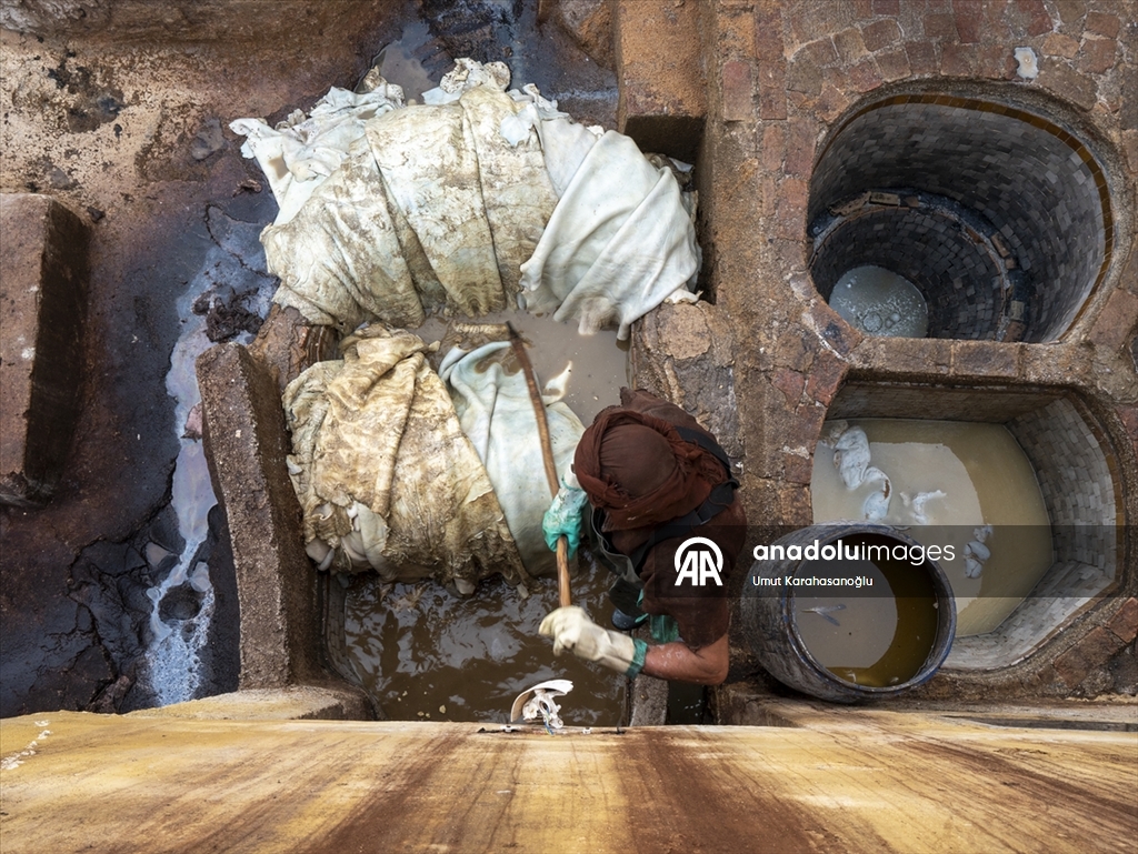 Fas’ın Fez kentinde geleneksel deri üretimi sürüyor