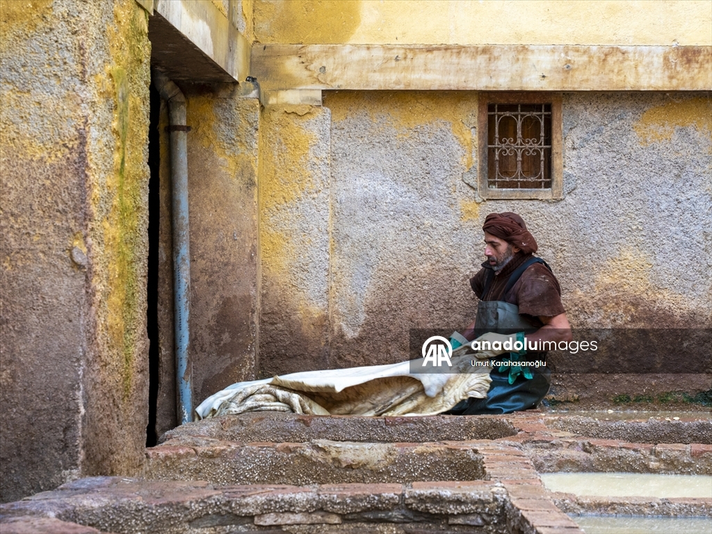 Fas’ın Fez kentinde geleneksel deri üretimi sürüyor