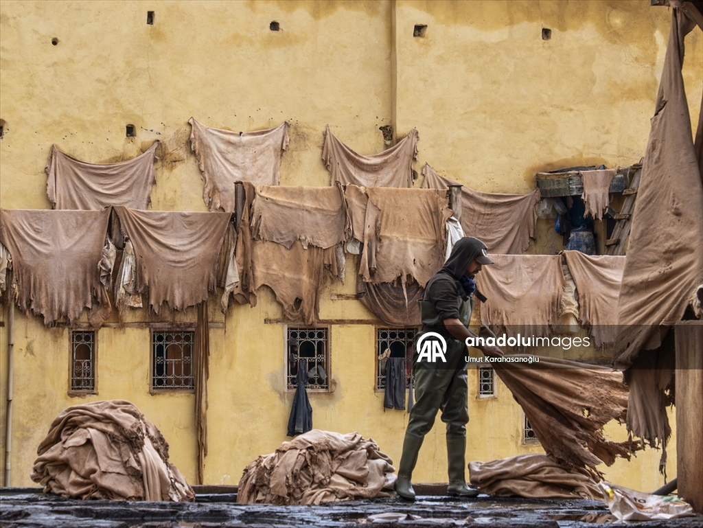 Fas’ın Fez kentinde geleneksel deri üretimi sürüyor