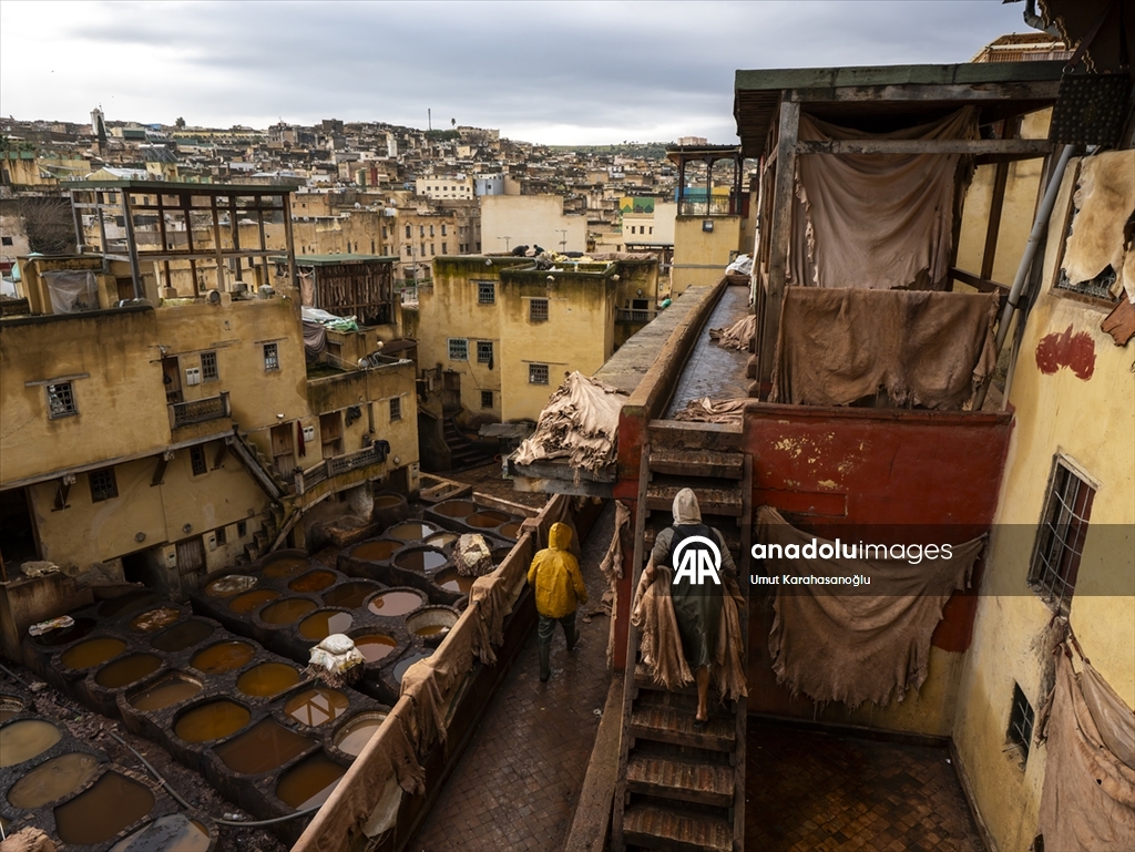 Fas’ın Fez kentinde geleneksel deri üretimi sürüyor
