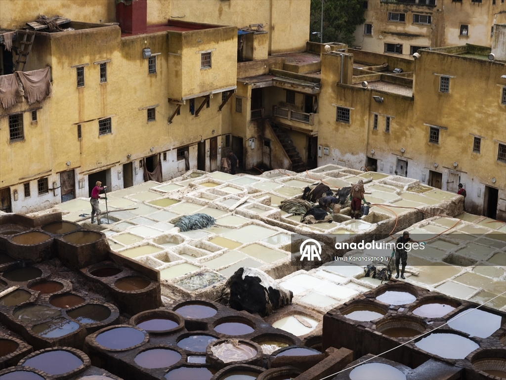 Fas’ın Fez kentinde geleneksel deri üretimi sürüyor