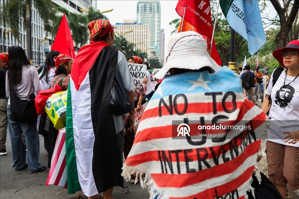 В Маниле прошла акция солидарности с Палестиной и Венесуэлой