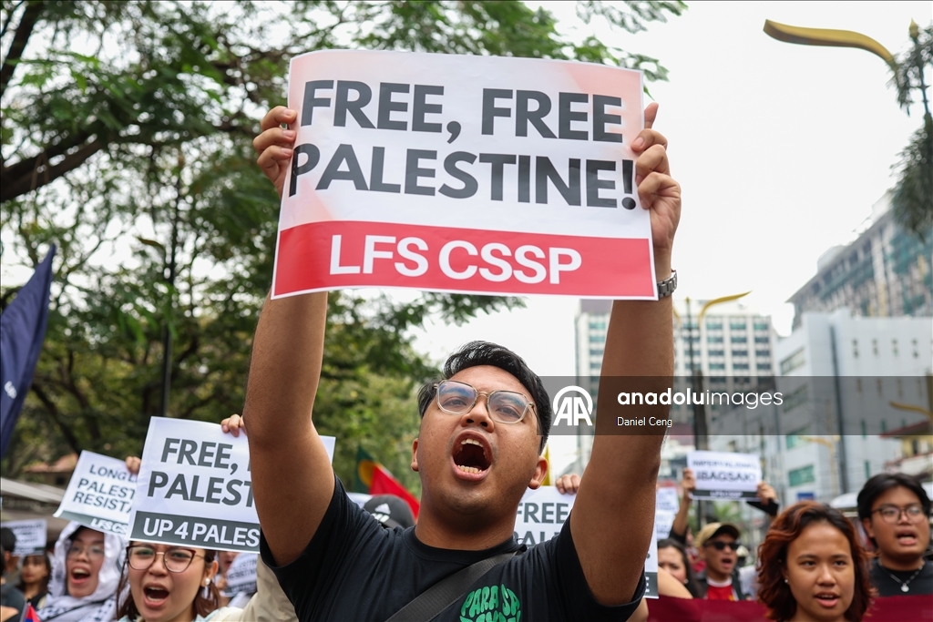 В Маниле прошла акция солидарности с Палестиной и Венесуэлой