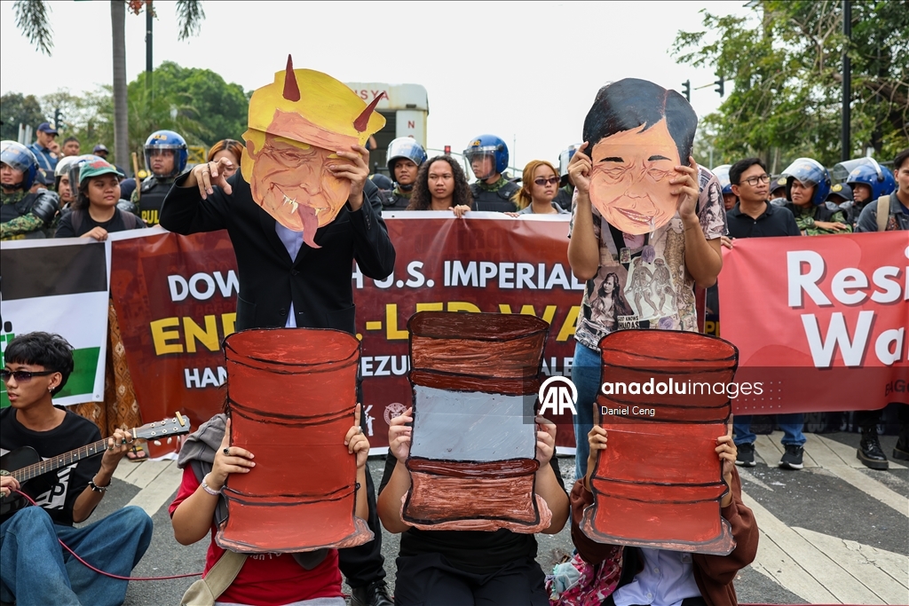 В Маниле прошла акция солидарности с Палестиной и Венесуэлой