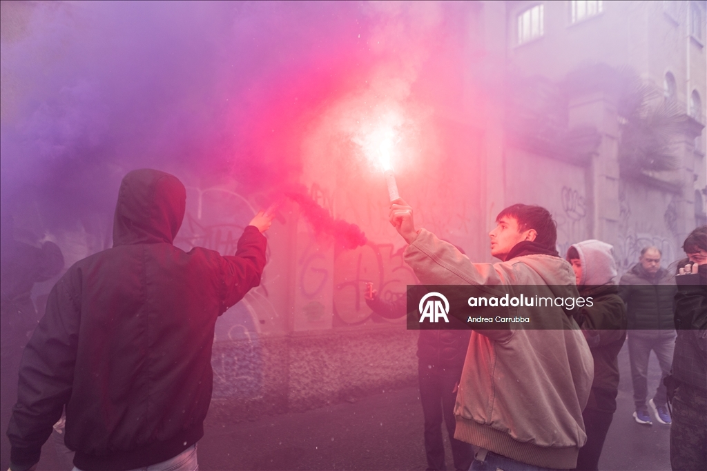 Milano’da ICE ajanlarının varlığı iddiasına karşı protesto gösterisi düzenlendi 