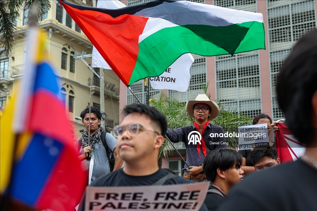 В Маниле прошла акция солидарности с Палестиной и Венесуэлой