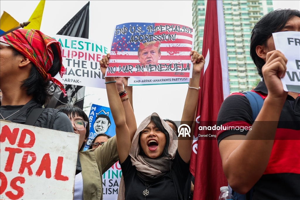 В Маниле прошла акция солидарности с Палестиной и Венесуэлой