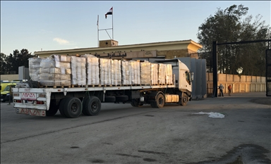 Небольшая партия гуманитарных грузовиков въехала в Газу через КПП Керем-Абу-Салим