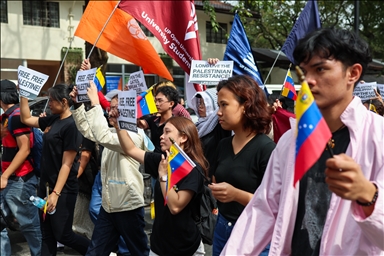 В Маниле прошла акция солидарности с Палестиной и Венесуэлой