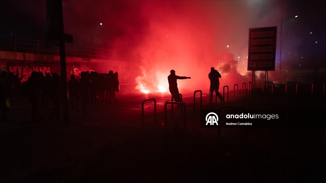 Milano’da Kış Olimpiyatları karşıtı gösteri düzenlendi