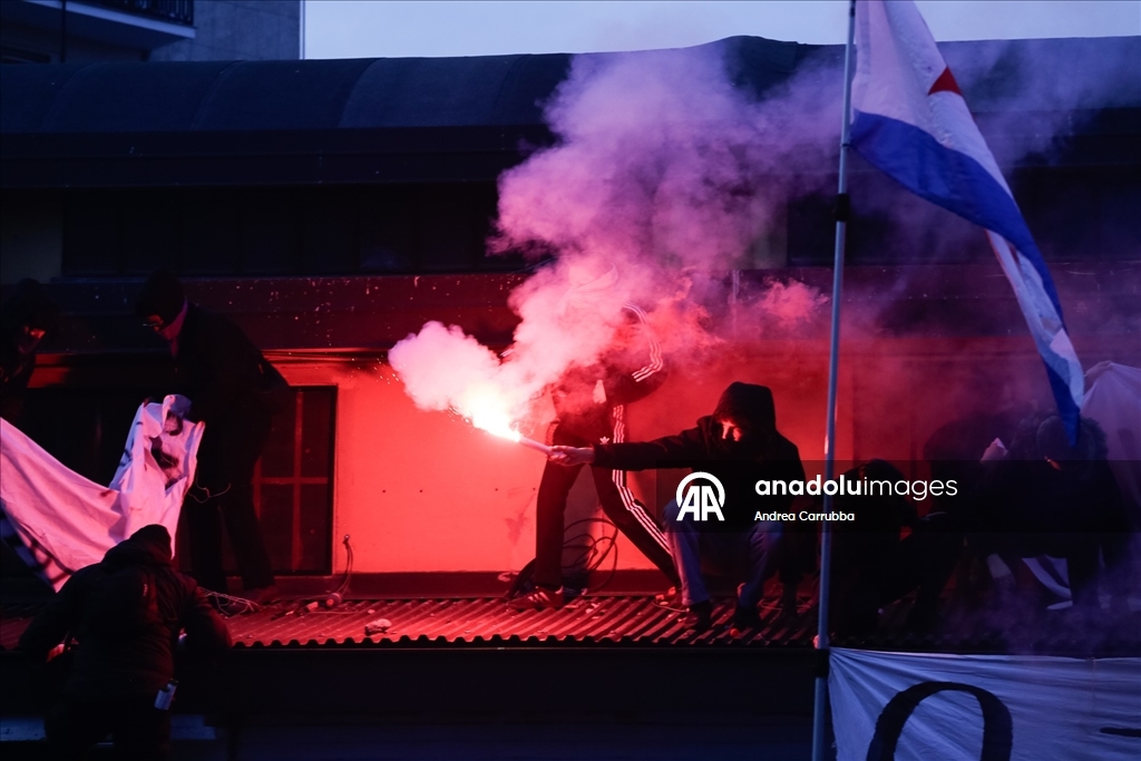 Milano’da Kış Olimpiyatları karşıtı gösteri düzenlendi