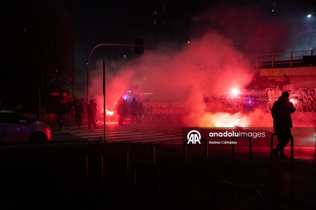 Milano’da Kış Olimpiyatları karşıtı gösteri düzenlendi