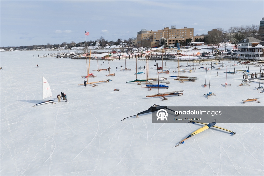 Red Bank’te Navesink Nehri kutup soğuğunun etkisiyle kısmen dondu