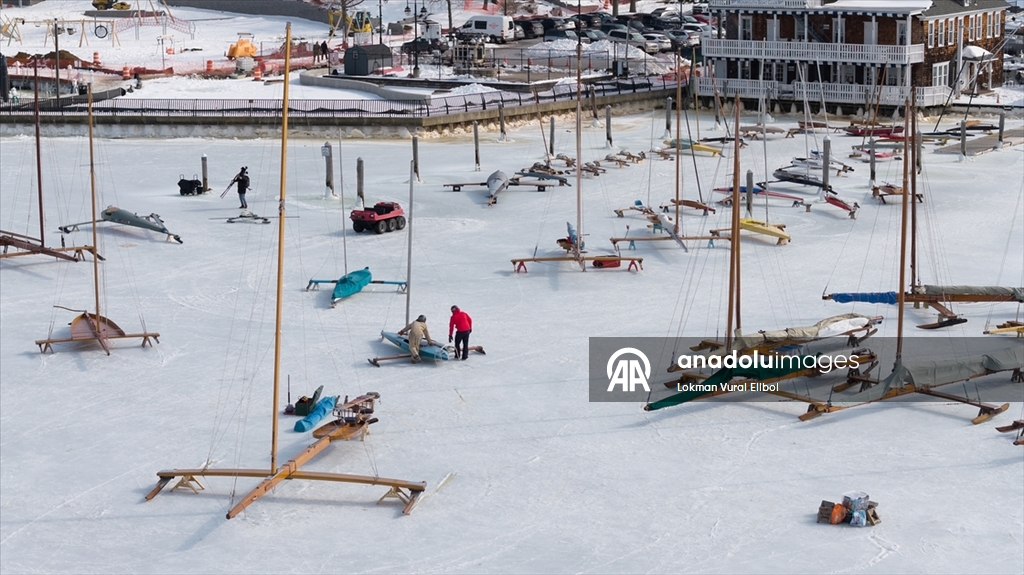 Red Bank’te Navesink Nehri kutup soğuğunun etkisiyle kısmen dondu