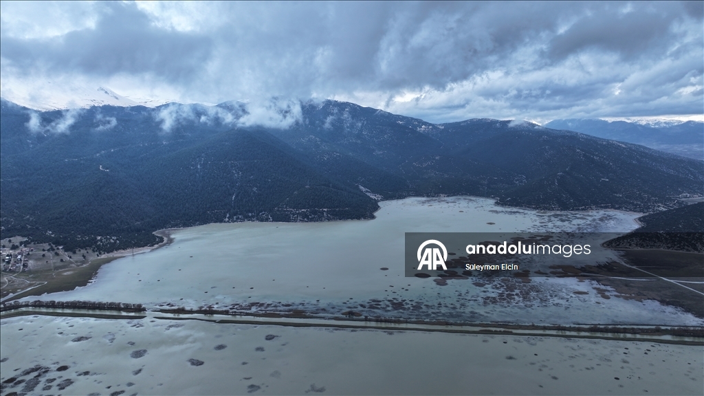 Yaz aylarında kuruyan Avlan Gölü, yağışların ardından yeniden su tuttu 2