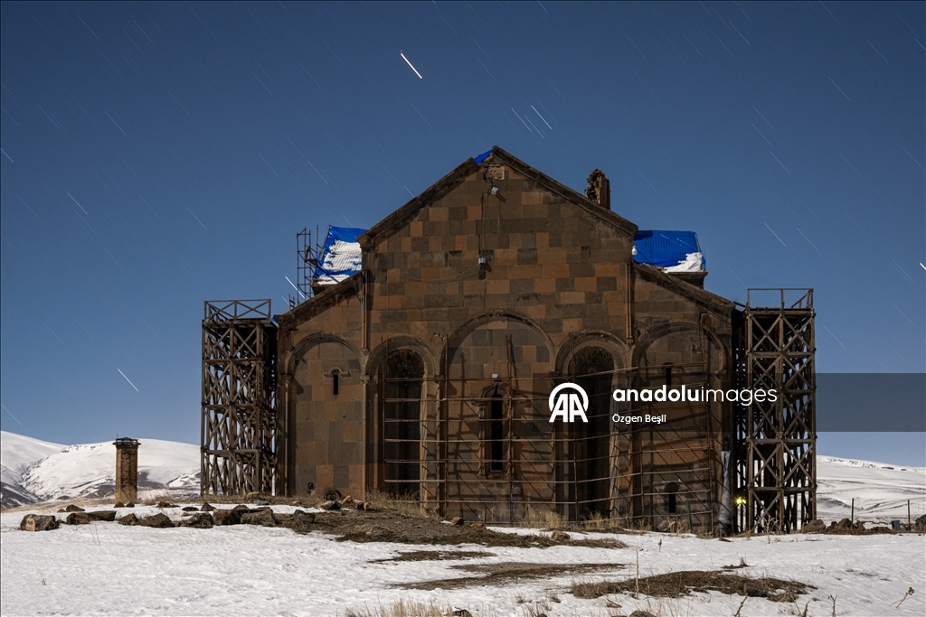 UNESCO Dünya Miras Listesi'ndeki tarihi Ani Ören Yeri'nde kış