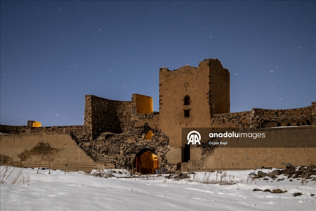 UNESCO Dünya Miras Listesi'ndeki tarihi Ani Ören Yeri'nde kış