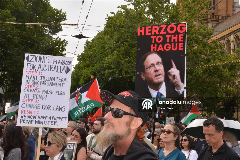В Австралии тысячи человек вышли на протесты против визита президента Израиля