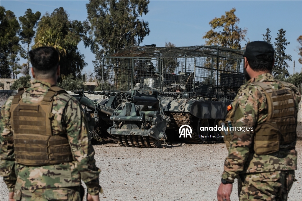 «Анадолу» запечатлело разминирование территории мавзолея Сулейман Шаха в Сирии