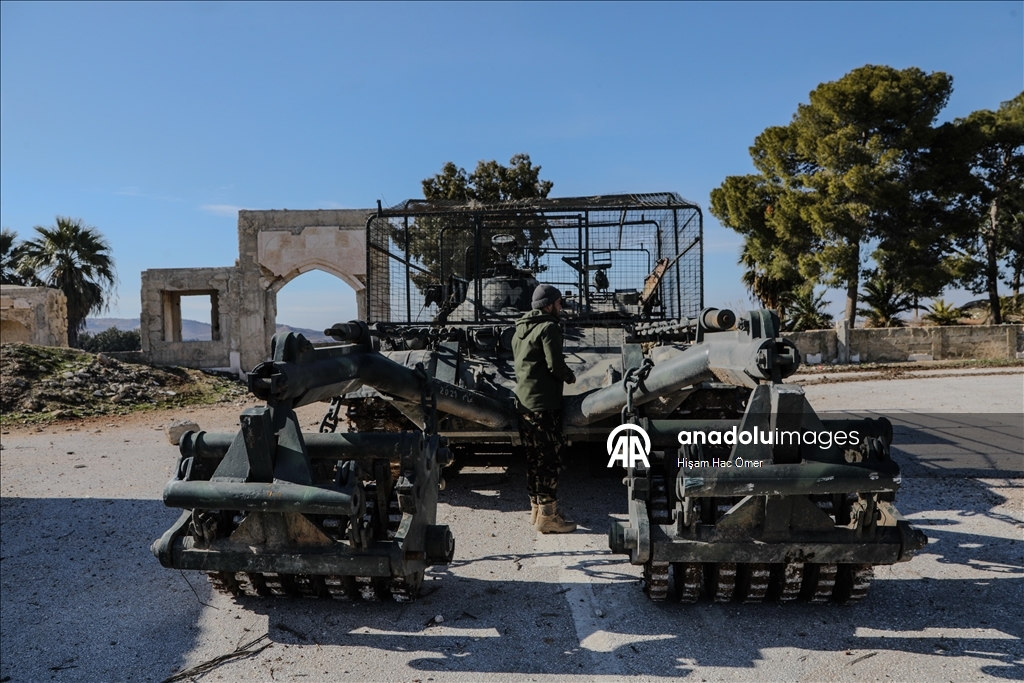 «Анадолу» запечатлело разминирование территории мавзолея Сулейман Шаха в Сирии