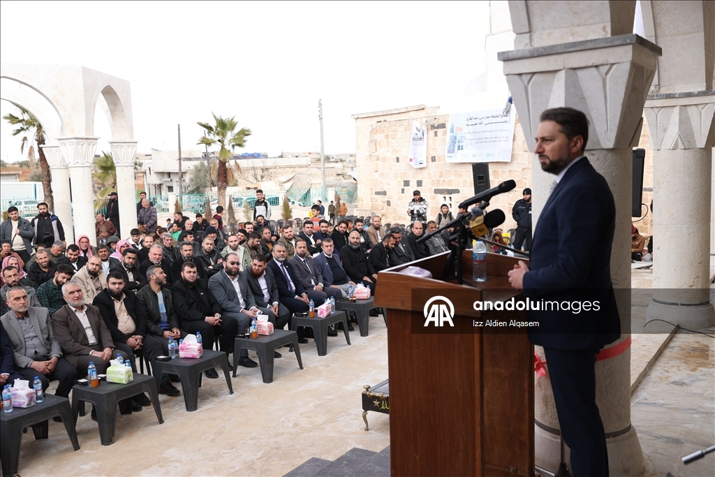 بدعم تركي.. افتتاح مجمّع ضريح عمر بن عبد العزيز بريف إدلب