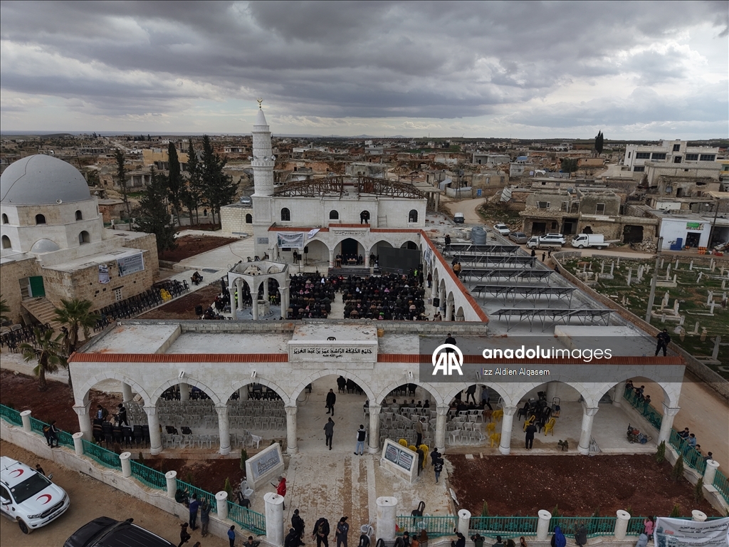 بدعم تركي.. افتتاح مجمّع ضريح عمر بن عبد العزيز بريف إدلب