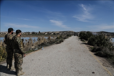 «Анадолу» запечатлело разминирование территории мавзолея Сулейман Шаха в Сирии