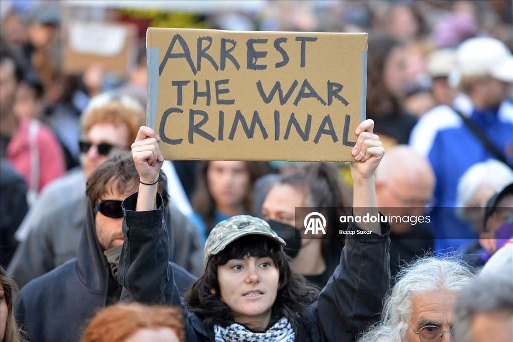 İsrail Cumhurbaşkanı Herzog'un Avustralya ziyaretinin son gününde de protestolar düzenlendi