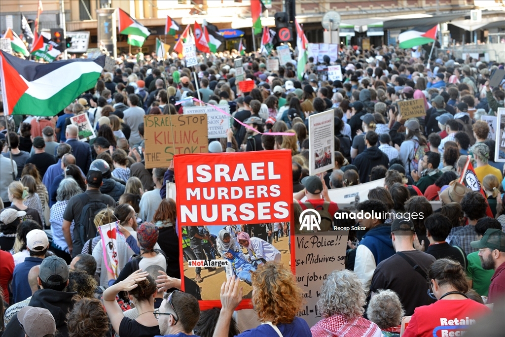 İsrail Cumhurbaşkanı Herzog'un Avustralya ziyaretinin son gününde de protestolar düzenlendi 