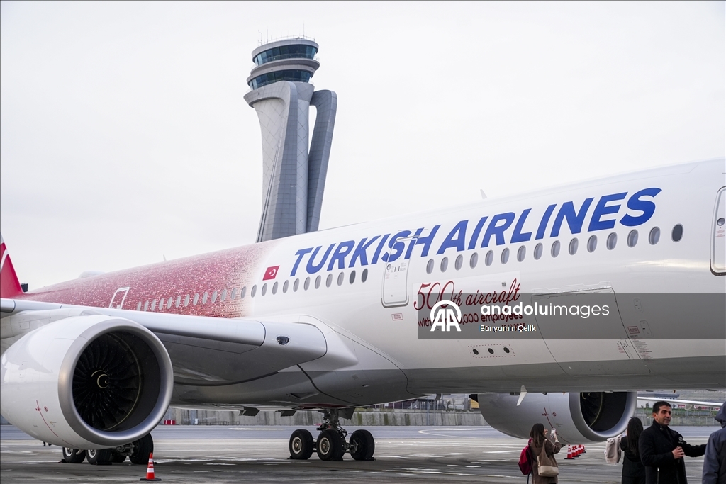 Специальный рейс 500-го самолета THY стал самым отслеживаемым в мире