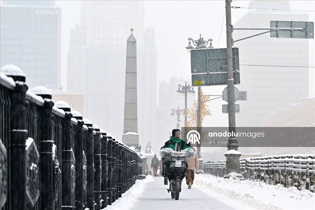 Снегопад в Москве 3