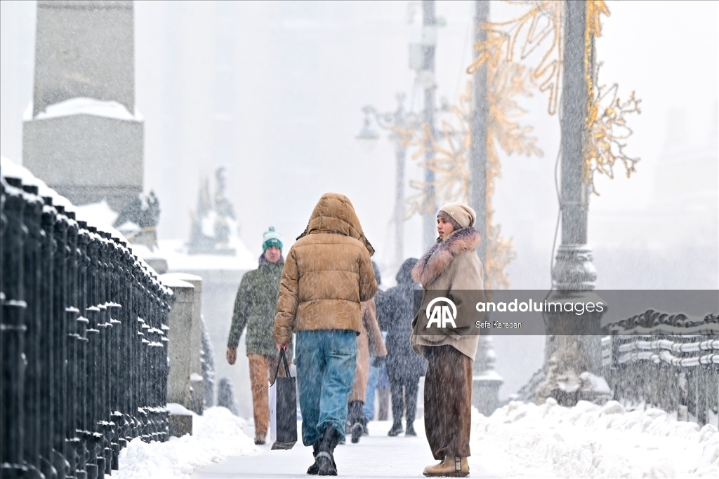 Снегопад в Москве 7