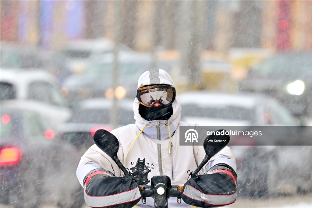 Снегопад в Москве 6