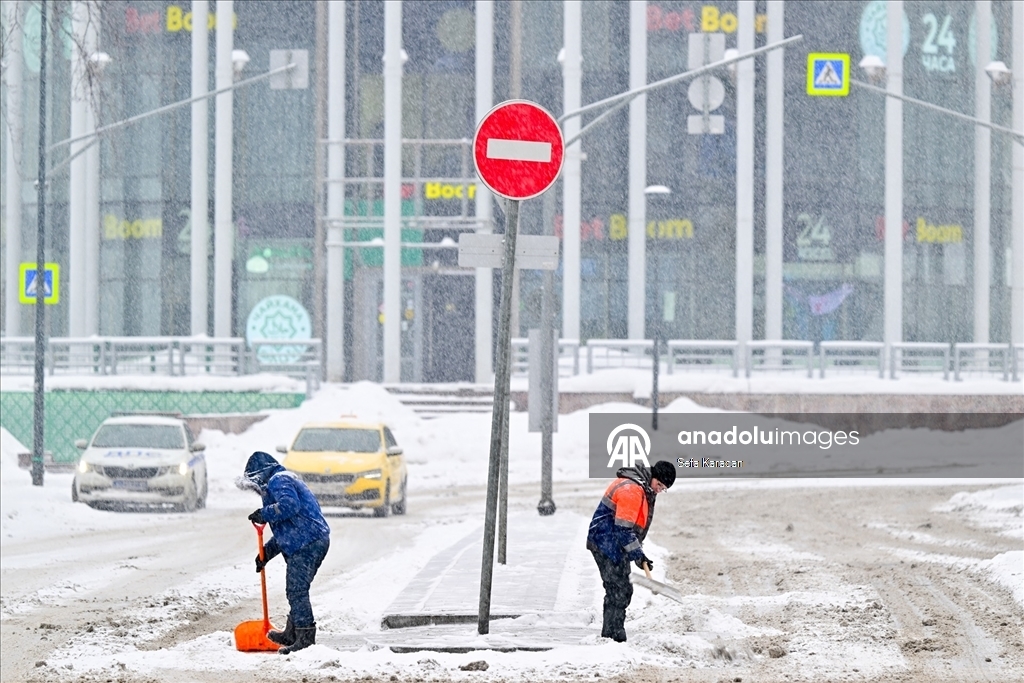 Снегопад в Москве 8