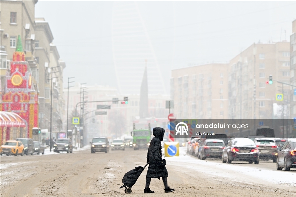 Снегопад в Москве 1