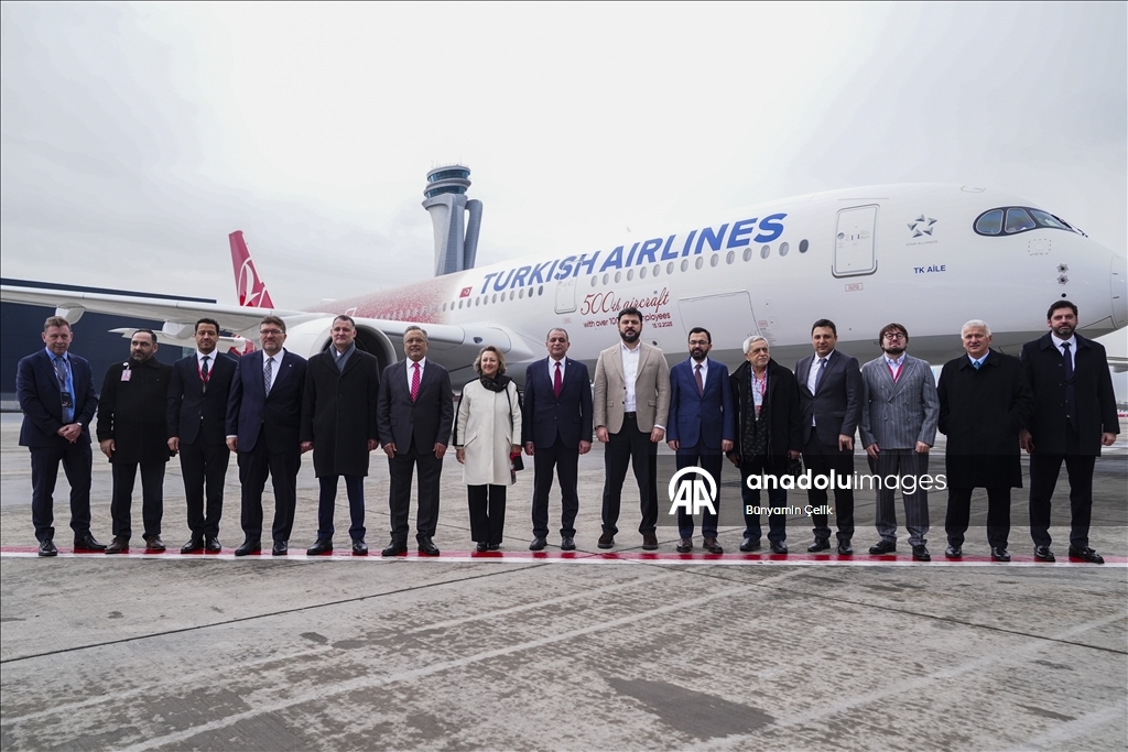 Специальный рейс 500-го самолета THY стал самым отслеживаемым в мире